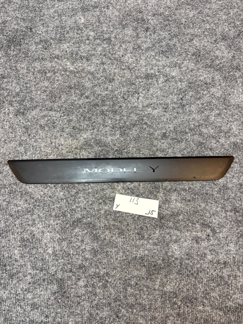 20 - 24 TESLA MODEL Y FRONT LEFT / RIGHT INNER DOOR SILL PLATE OEM, 1494301-00-B