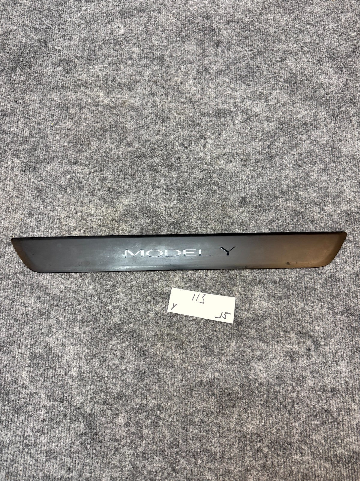 20 - 24 TESLA MODEL Y FRONT LEFT / RIGHT INNER DOOR SILL PLATE OEM, 1494301-00-B