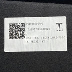 TESLA MODEL Y TRUNK FLOOR SECTION BOARD FRONT 2020 2021 2022 2023 1492951-00-C