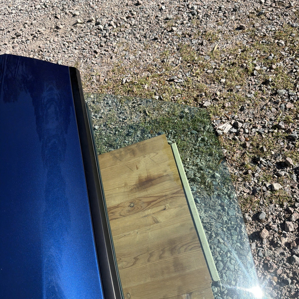 21-23 OEM Tesla Model 3 Rear Left Driver Side Door Shell Panel COMPLETE BLUE