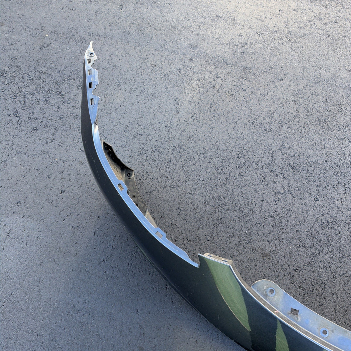 2022 2023 Tesla Model 3 oem Front Bumper Cover No Sensor Hole w/ Tow Cap Gray