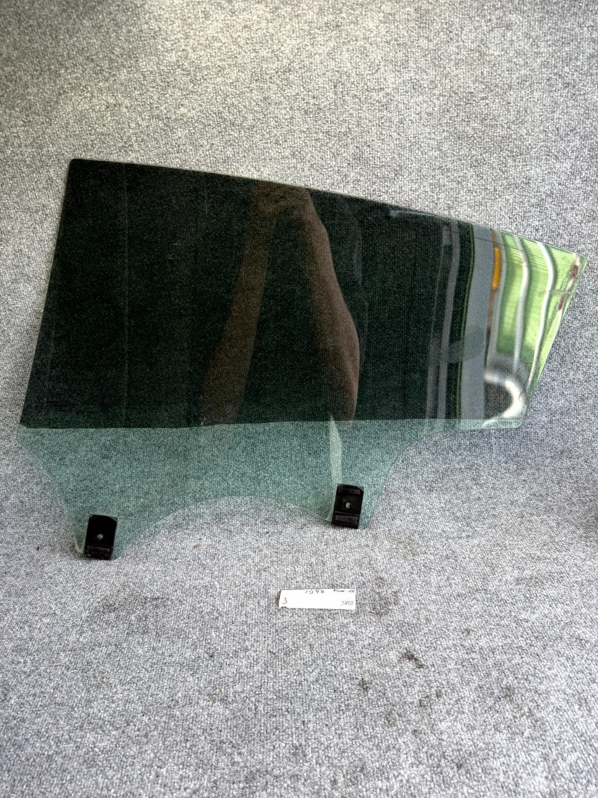 2017-2023 TESLA MODEL 3 REAR RIGHT DOOR SHELL PANEL WINDOW GLASS OEM, 43R-004529