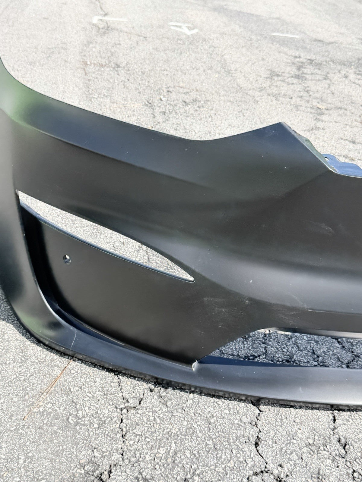 2022-2025 Tesla Model X Front Bumper Cover OEM Sensor Type Black