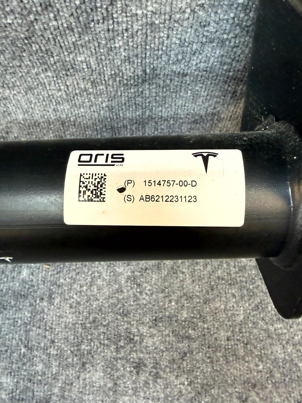 2020 - 2024 TESLA MODEL Y REAR BUMPER TOWING TRAILER HITCH BAR OEM, 1514757-00-D
