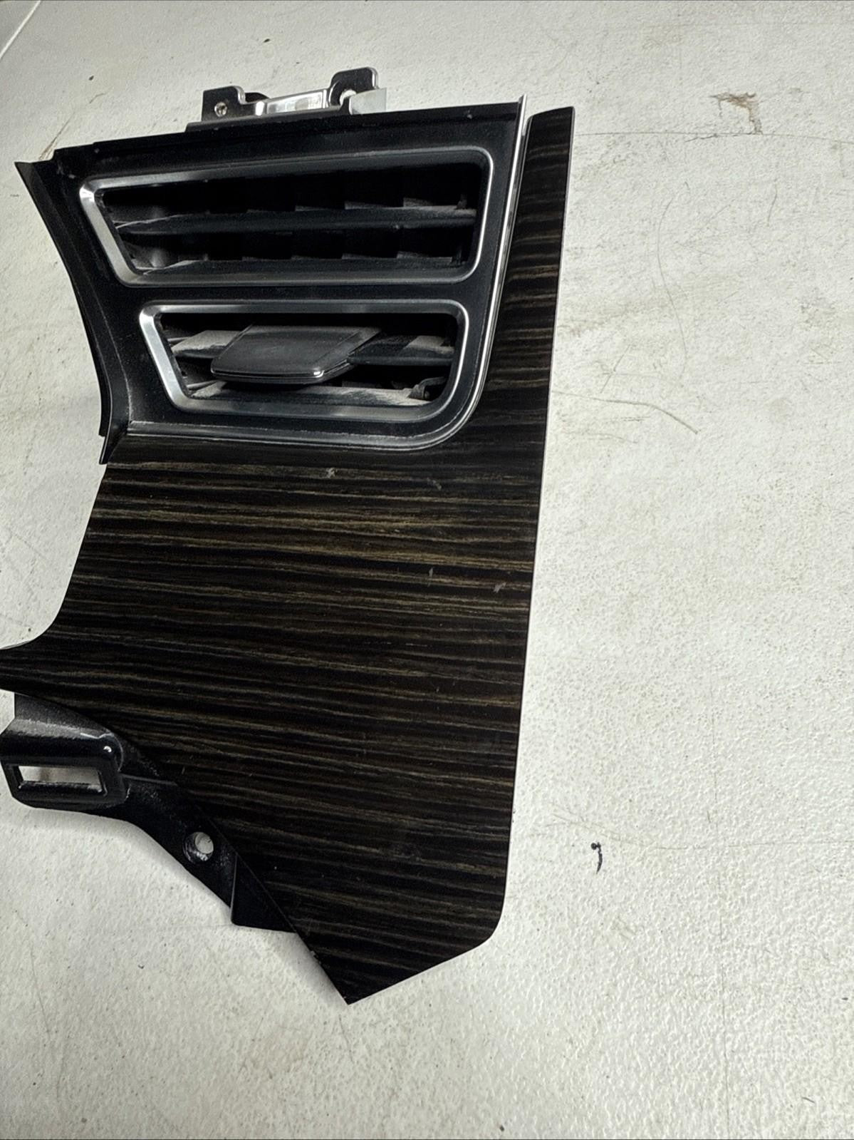 ♦️12-16 TESLA MODEL S DASH LEFT AIR VENT GRILL TRIM OBECHE GLOSS OEM,100451806F1