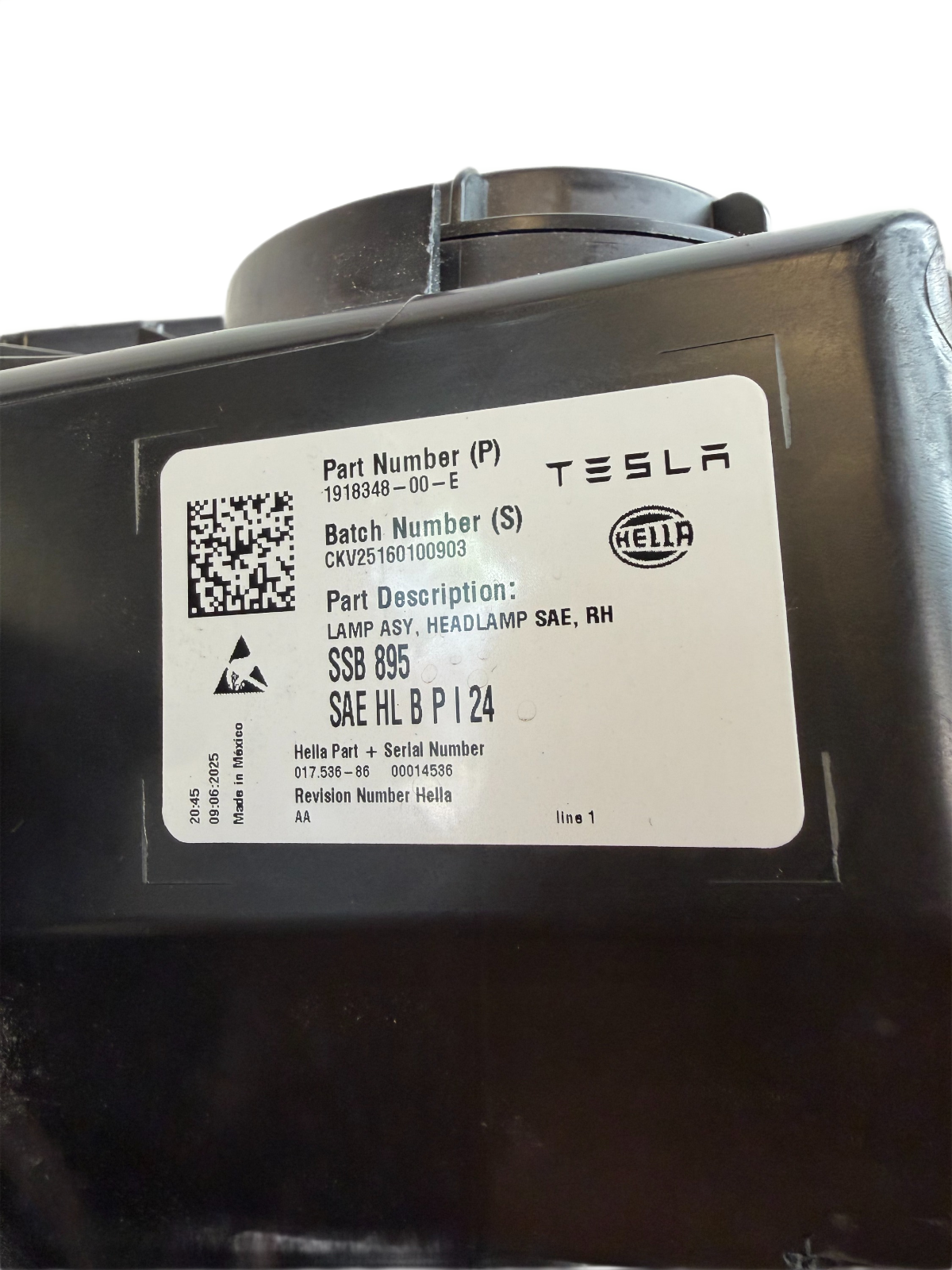 2025-2026 Tesla Model Y Juniper Right RH Side LED Headlight 1918348-00-E