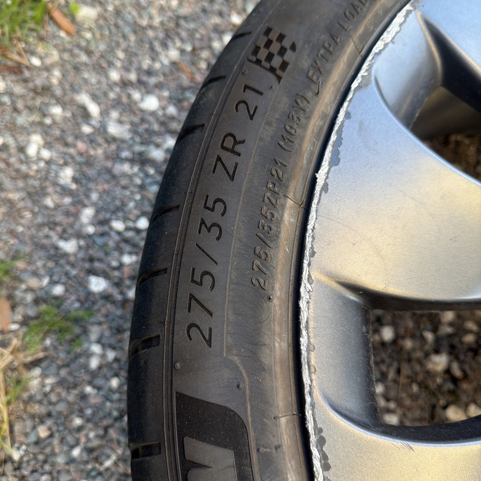 2020- 2024 Tesla Model Y MY Wheel Rim 21x10.5J 48MM 11-Spokes OEM 1188227-00-B