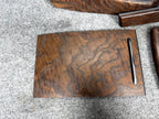 ♦️16-20 Tesla Model X Front Rear Left Right Dashboard Trim Wood OEM 1035826-11-A