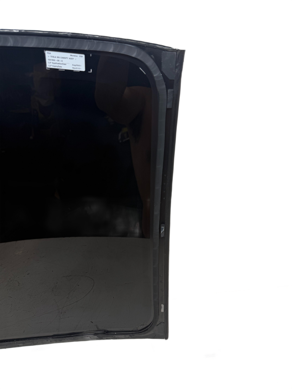 17-25 Model 3 Front Middle Panoramic Sun Moon Roof Window Glass 1587892-00-A