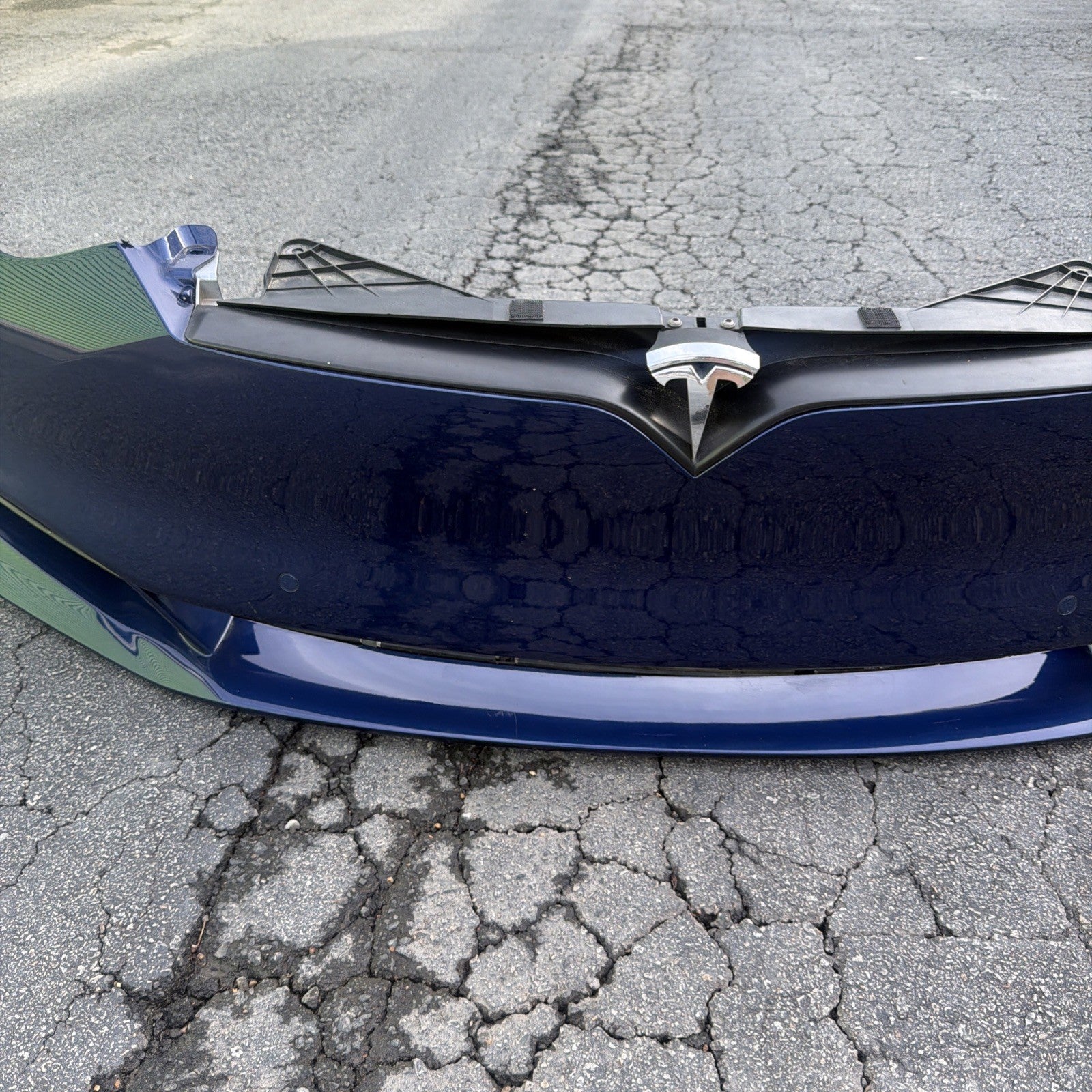 ✅ 2016-2022 OEM Tesla Model S Front Bumper Cover Panel BLUE OEM COMPLETE