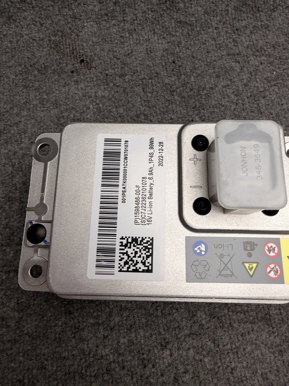 NEW OEM Tesla Model 3/Y/S/X 16V Li-Ion Battery 1598486-00-F