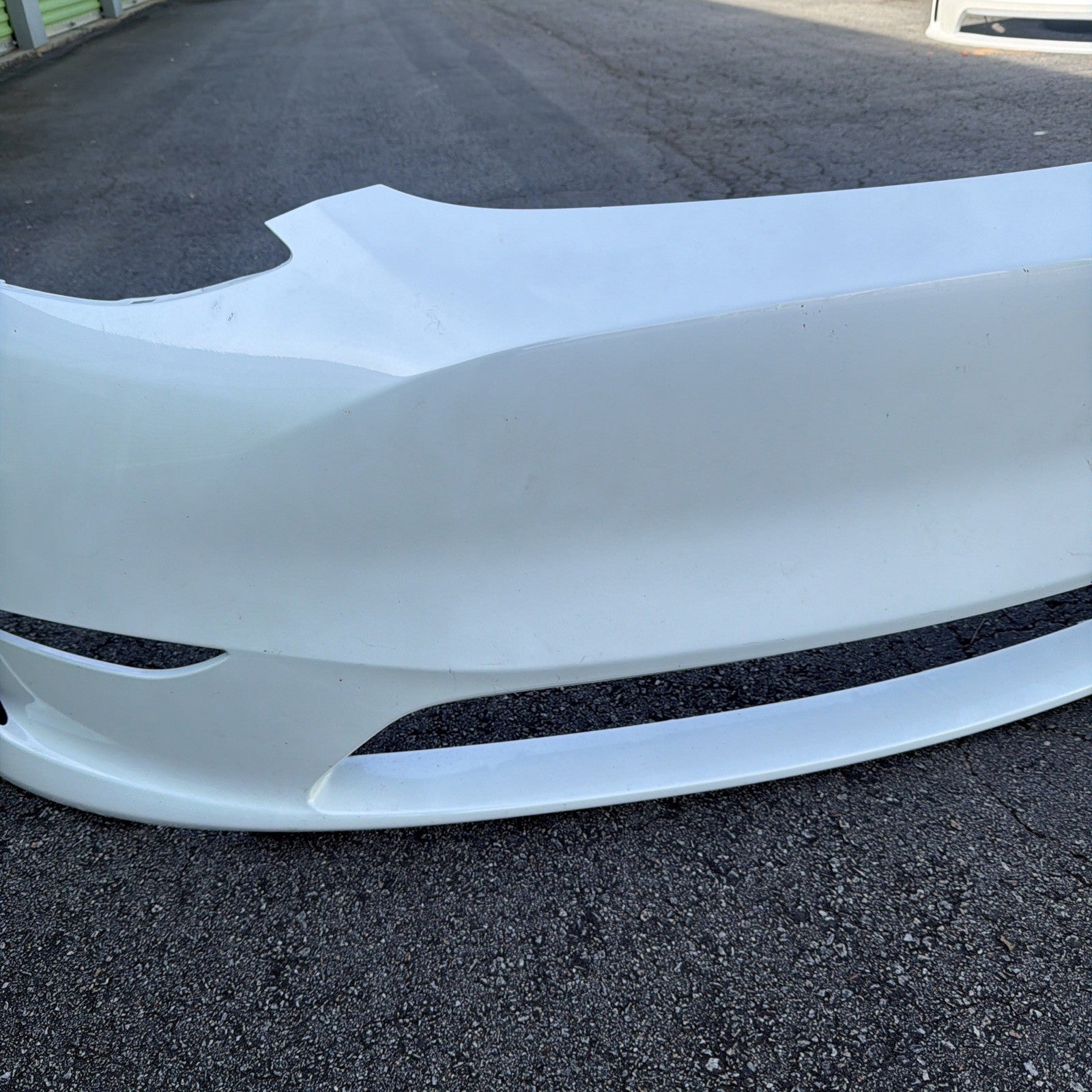 2024-2025 Tesla Model Y oem Front Bumper Cover & Tow Cap White