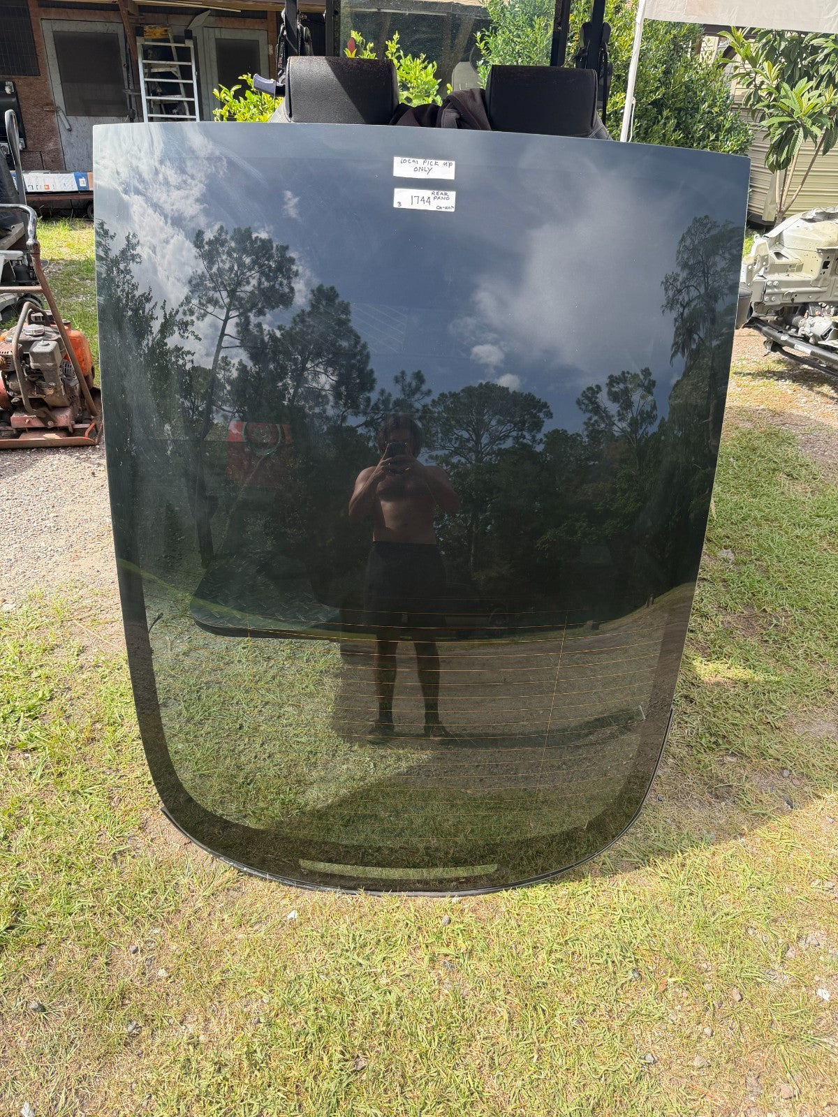 2021-23 Model 3 M3 Rear Trunk Panoramic Backlite Glass Back Section 1472925-97-C