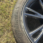 24-25 Tesla Model Y  19" Grey Gemini Rim Wheel Continental Tire W/OEM TPMS