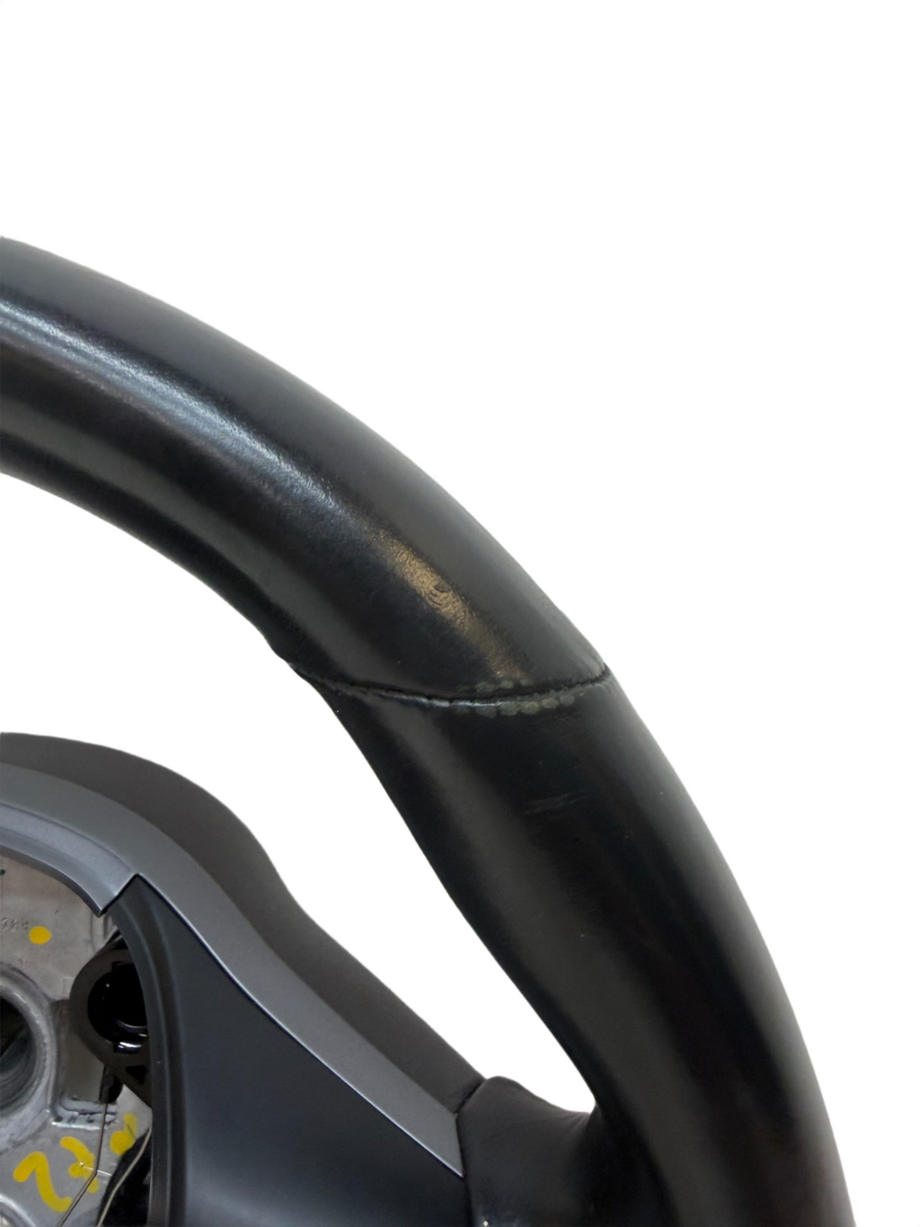 2016-2020 Tesla Model 3 Y Steering Wheel Leather Black 1085682-00-B