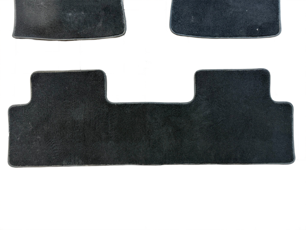 2017-2023 Tesla Model 3 Full Set of 3 Black Cloth Floor Mats, Front & Rear