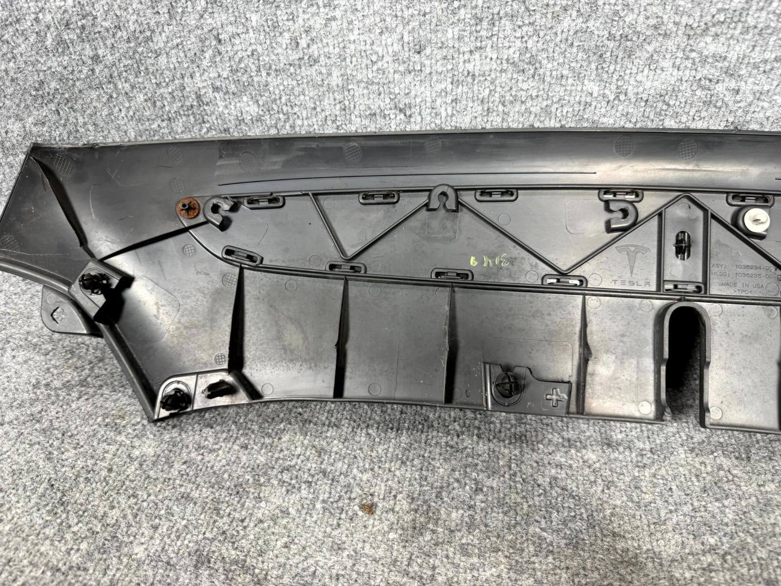 2016-2020 Tesla Model X Front Underhood Apron Insert Cover OEM, 1036234-00-F