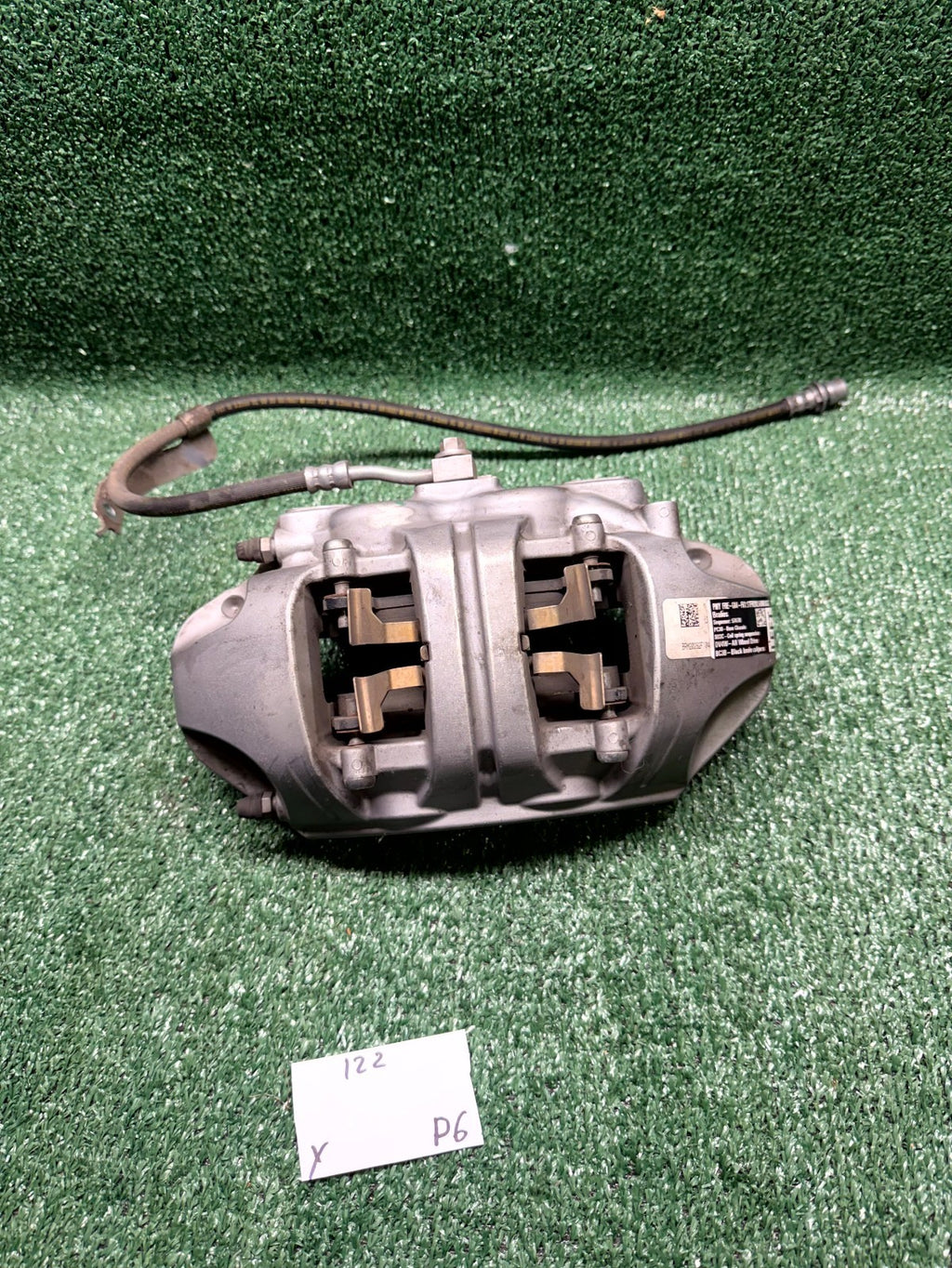 ♦️20–23 TESLA MODEL Y FRONT LEFT BRAKE CALIPER W/ BRAKE HOSE OEM, 2288621-00-A