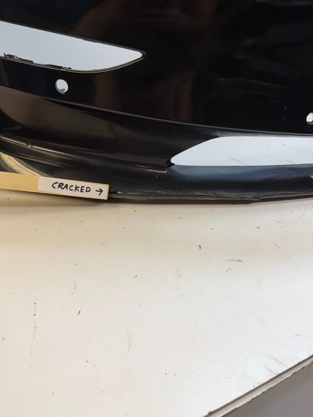 2017-2023 Tesla Model 3 Front Bumper Cover Panel w/ Park Sensor Hole Assembly
