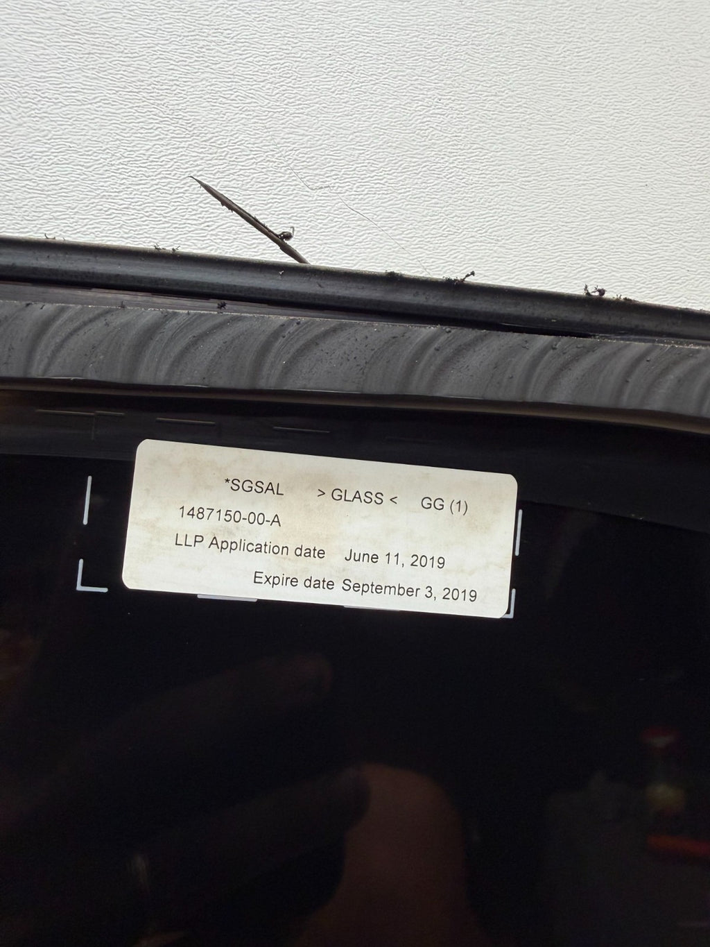 2017-19 Model 3 Middle Panoramic Sunroof Fixed Roof Glass Moonroof 1487150-00-A