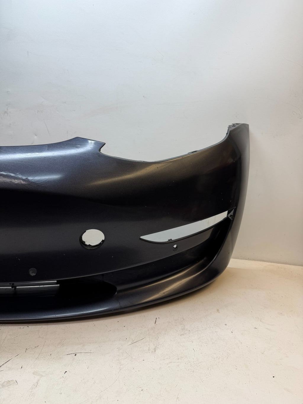 2017-2023 Tesla Model 3 Front Bumper Cover Panel w/o Park Sensor Hole Assembly
