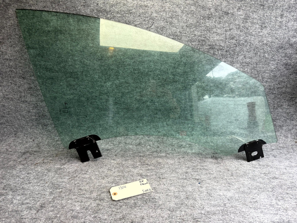 ♦️12-20 TESLA MODEL S FRONT RIGHT SIDE DOOR WINDOW GLASS PANEL OEM, 6006647-00-E