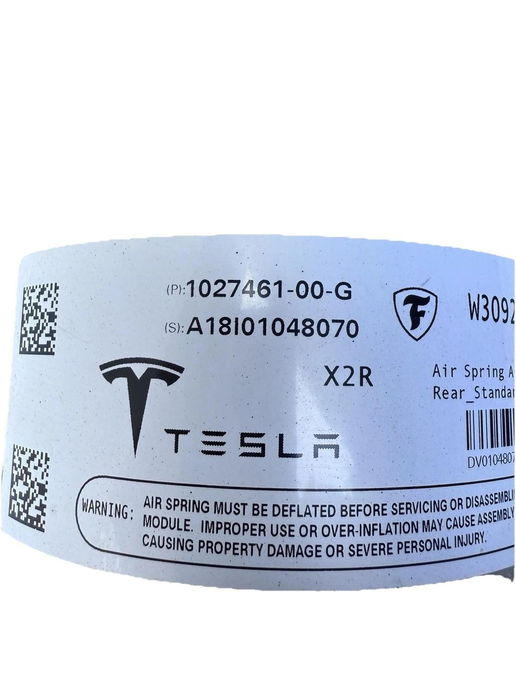 ♦️16–20 TESLA MODEL X REAR LEFT OR RIGHT AIR SUSPENSION STRUT OEM, 1027461-00-G