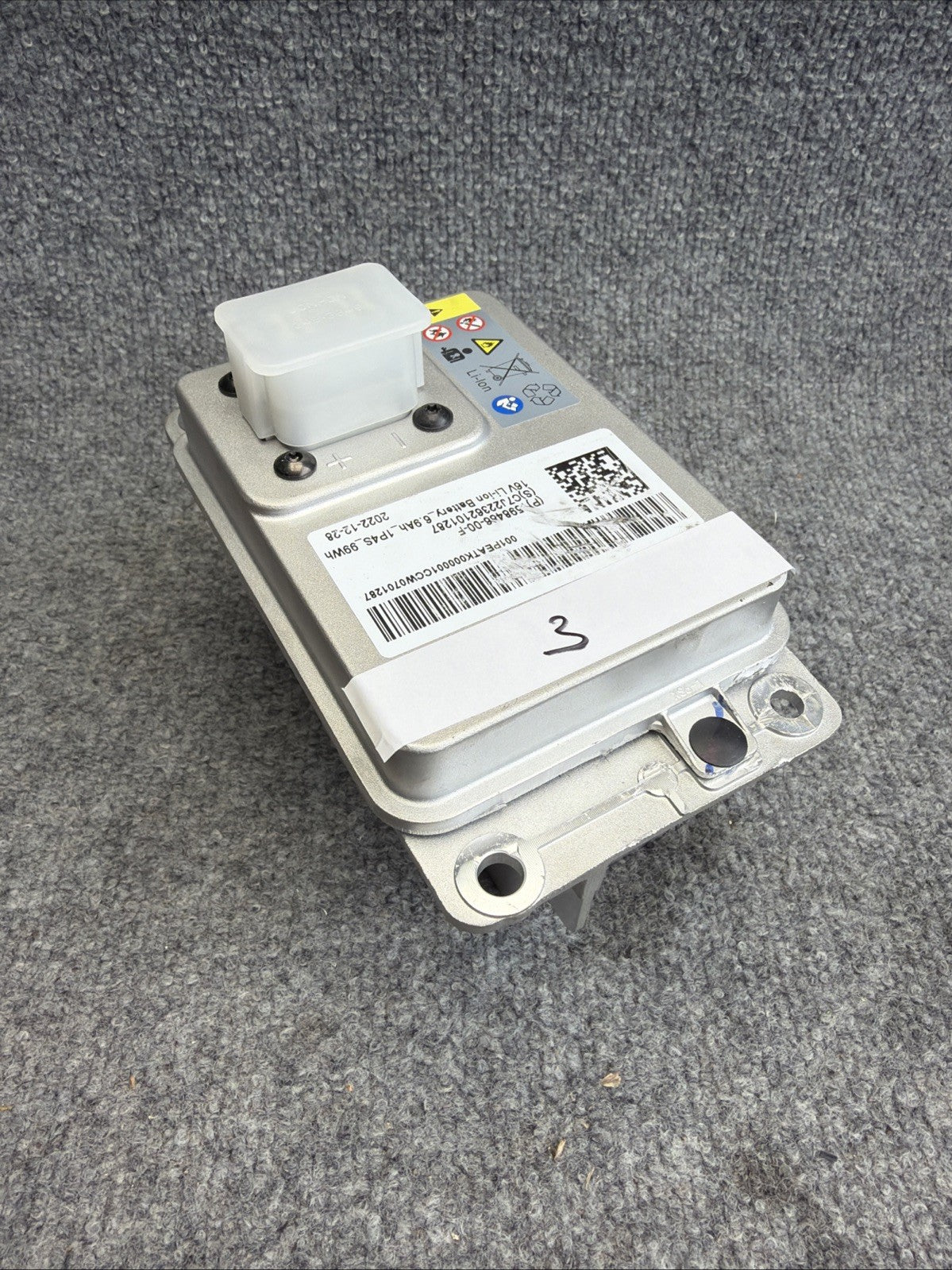 2017-2025 Tesla Model 3 Y S X 16V Li Ion Battery Assembly 1598486-00-F