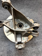 2020-2024 TESLA MODEL Y REAR LEFT SPINDLE KNUCKLE HUB & SHIELD OEM, 1188411-00-G