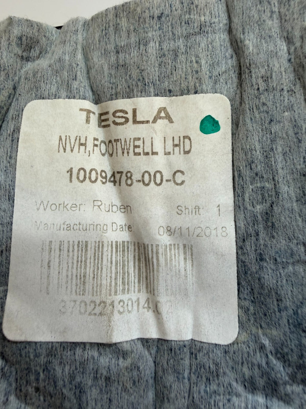 2017-2023 Tesla Model S Right Interior Trim Cover Footwell 1009478-00-C