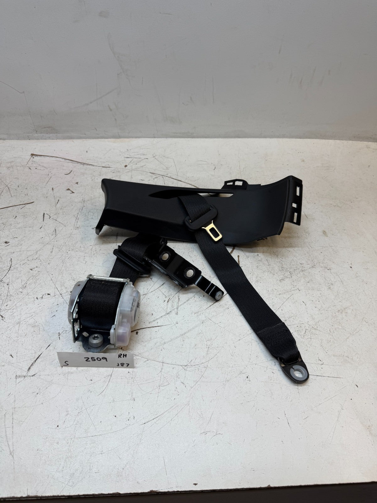 2012-2015 Tesla Model S C-Pillar Middle Trim w/ 2nd Row Seat Belt 1023136-00-B