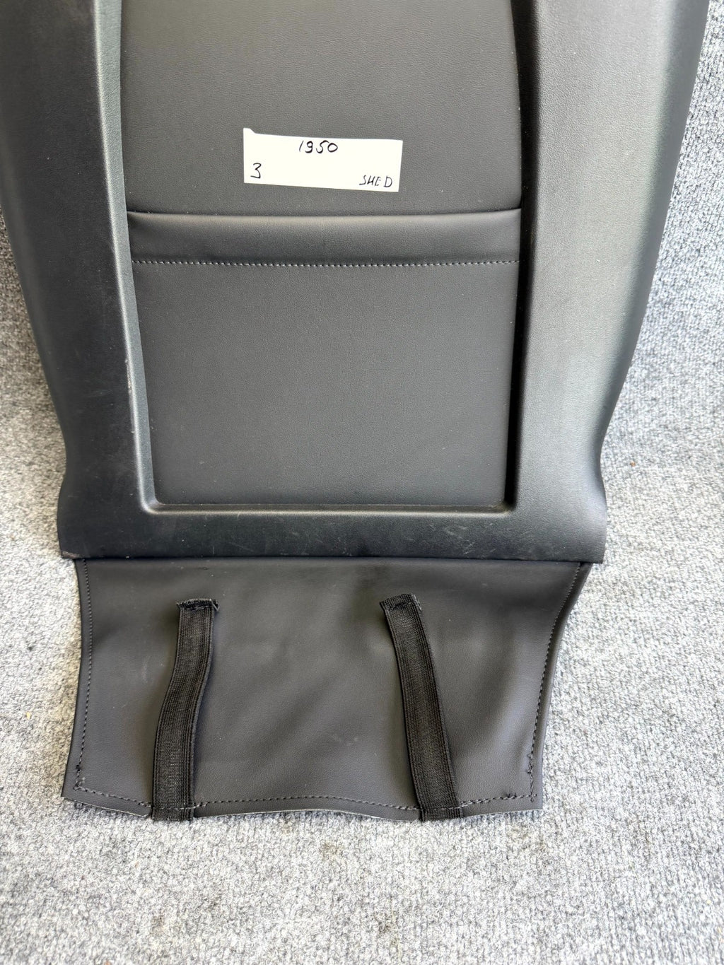 2017–2023 TESLA MODEL 3 FRONT LEFT SIDE SEAT BACK PANEL TRIM OEM, 1088966-00-C