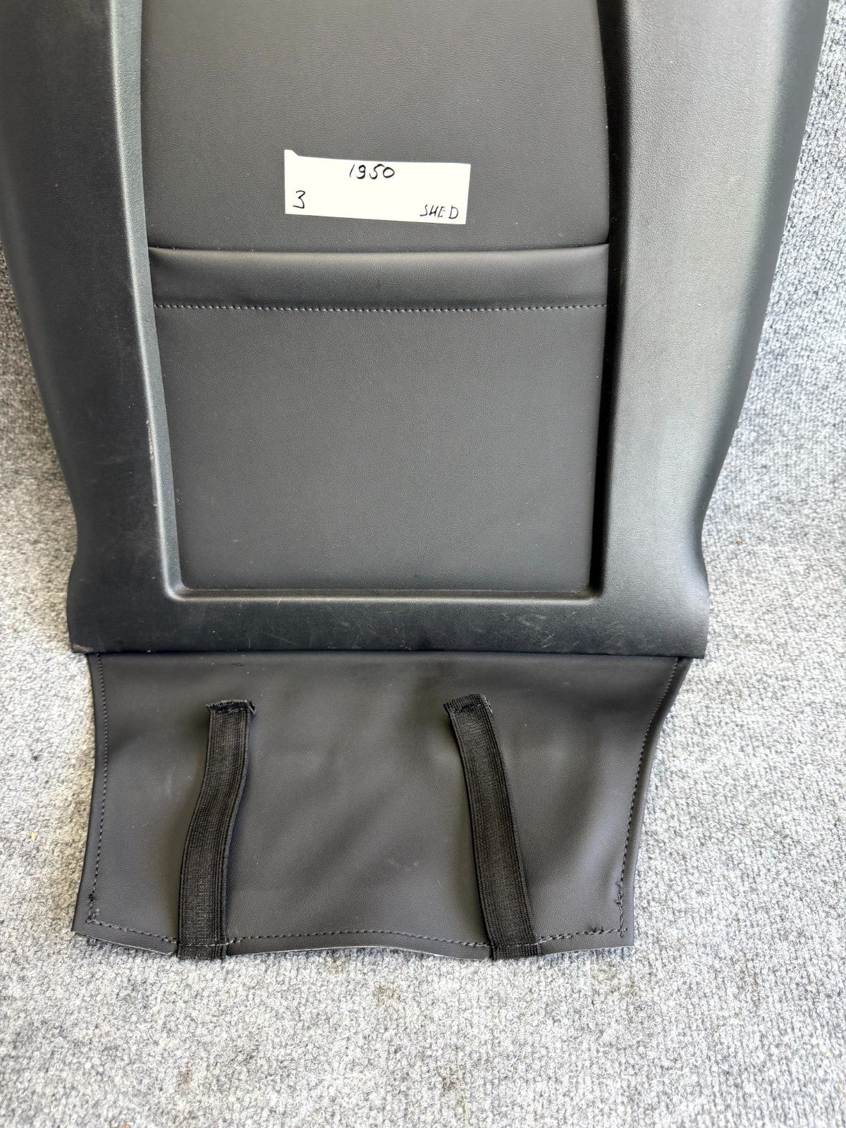 2017–2023 TESLA MODEL 3 FRONT LEFT SIDE SEAT BACK PANEL TRIM OEM, 1088966-00-C