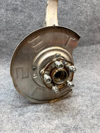 2020-2024 TESLA MODEL Y FRONT LEFT SPINDLE KNUCKLE HUB & SHIELD OEM,1188311-00-E