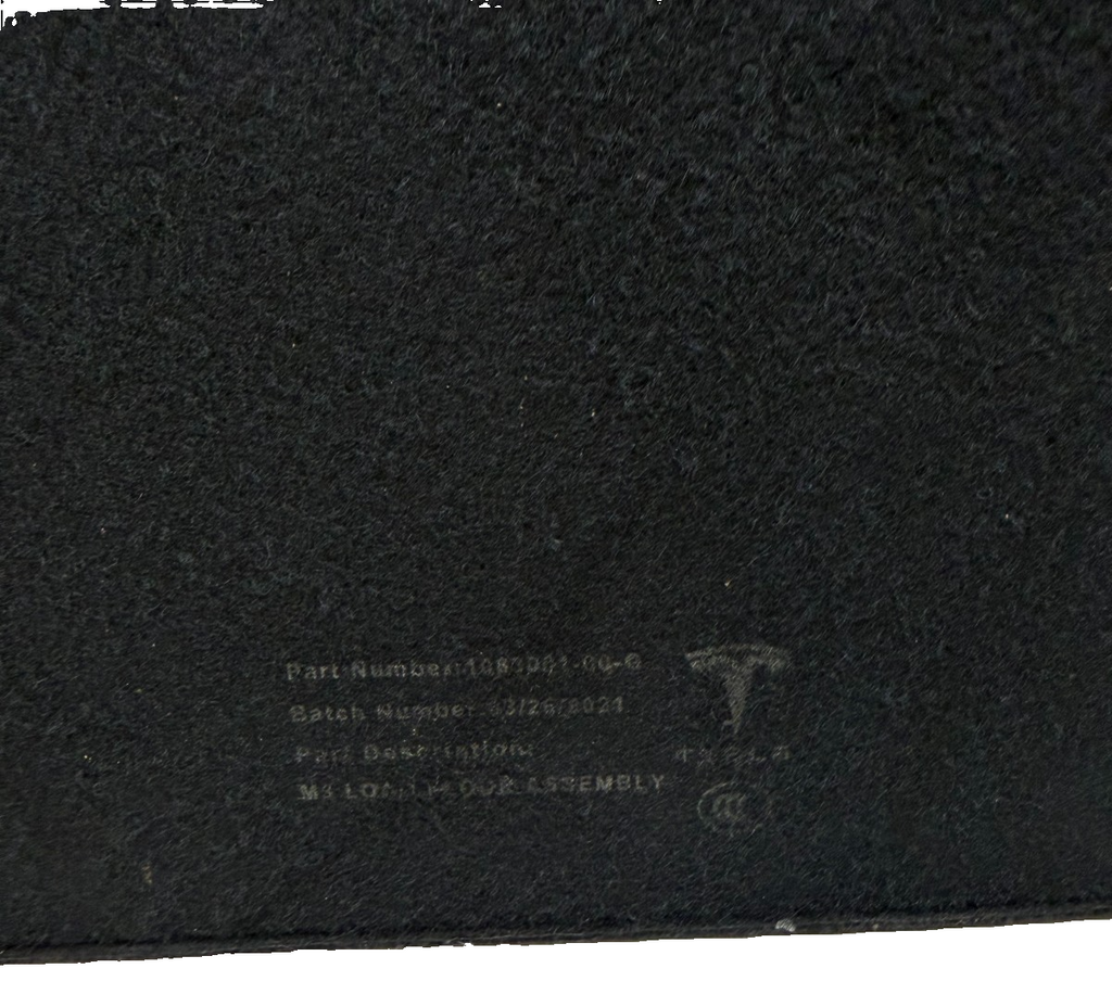 17-23 Tesla Model 3 Rear Trunk Load Floor Carpet Parcel Shelf Cover 1083001-00-G