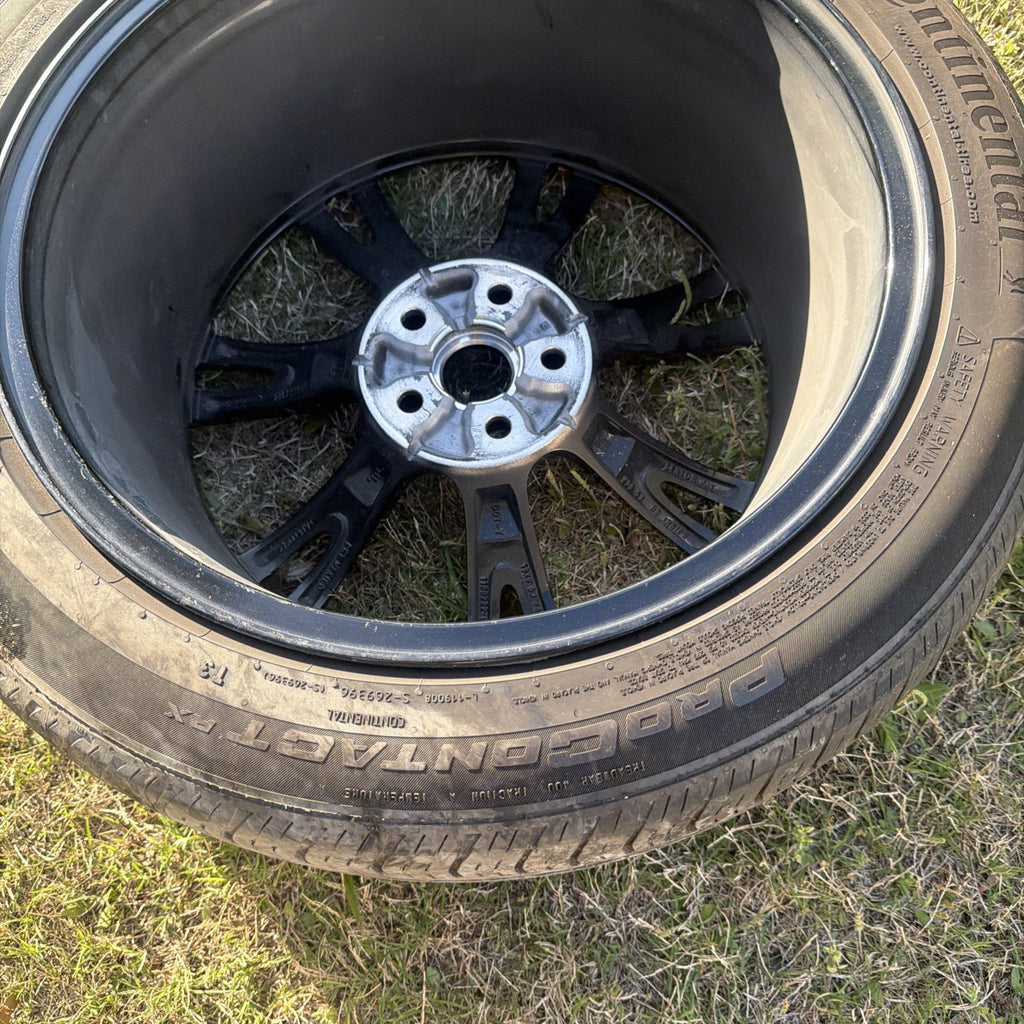 Tesla Model Y 2024 2025 19" Grey Gemini Rim Wheel Continental Tire W/OEM TPMS