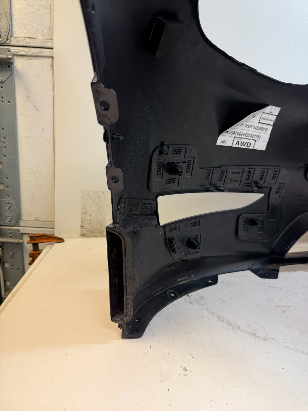 2022-2024 Tesla Model Y Front Bumper Cover W/O Sensor Holes OEM P1687994-TX-A