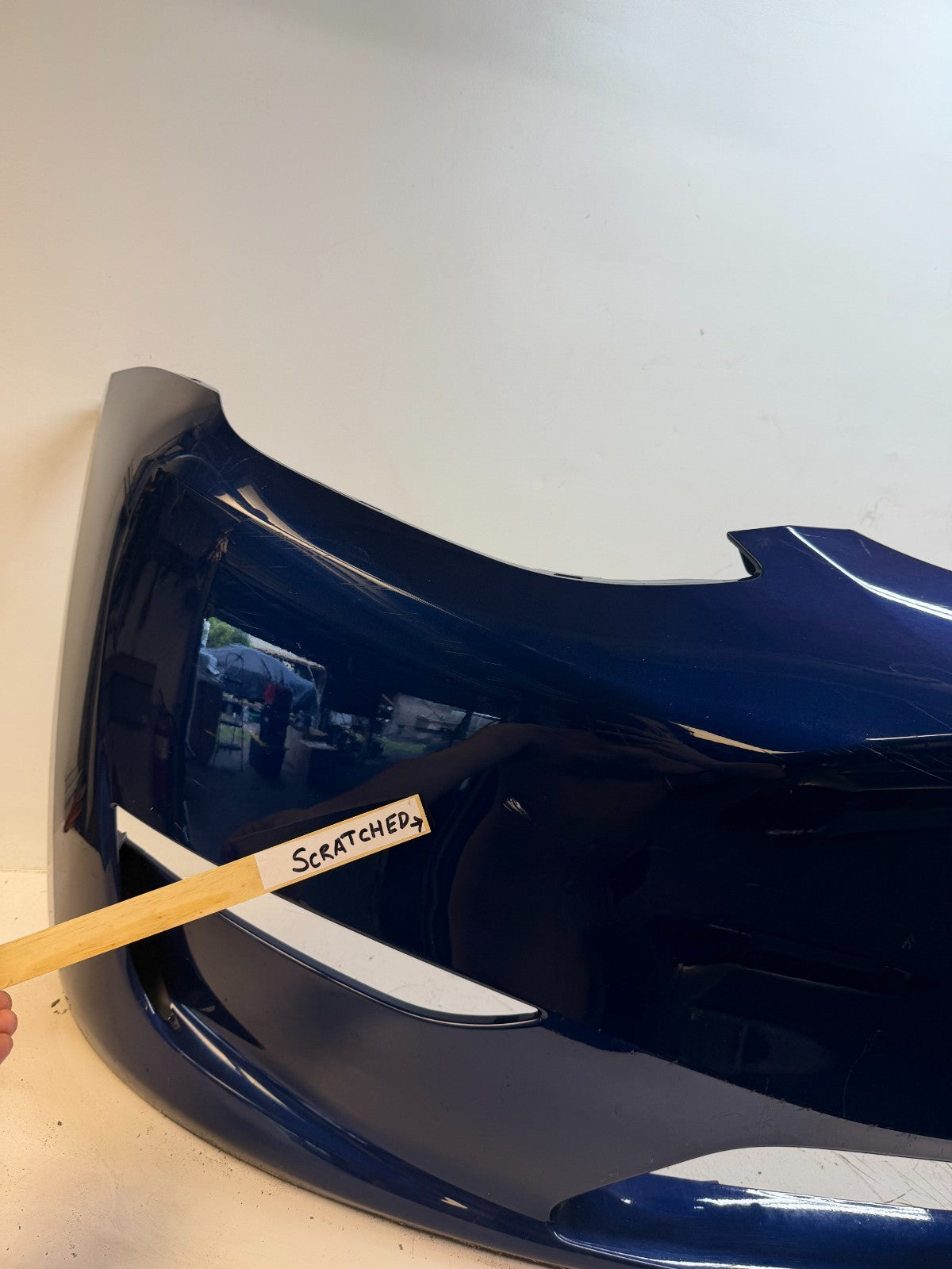 2022-2024 Tesla Model Y Front Bumper Cover W/O Sensor Holes OEM P1687994-TX-A