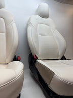 2017-2023 TESLA MODEL Y FRONT & REAR SET OF SEATS ASSY WHITE