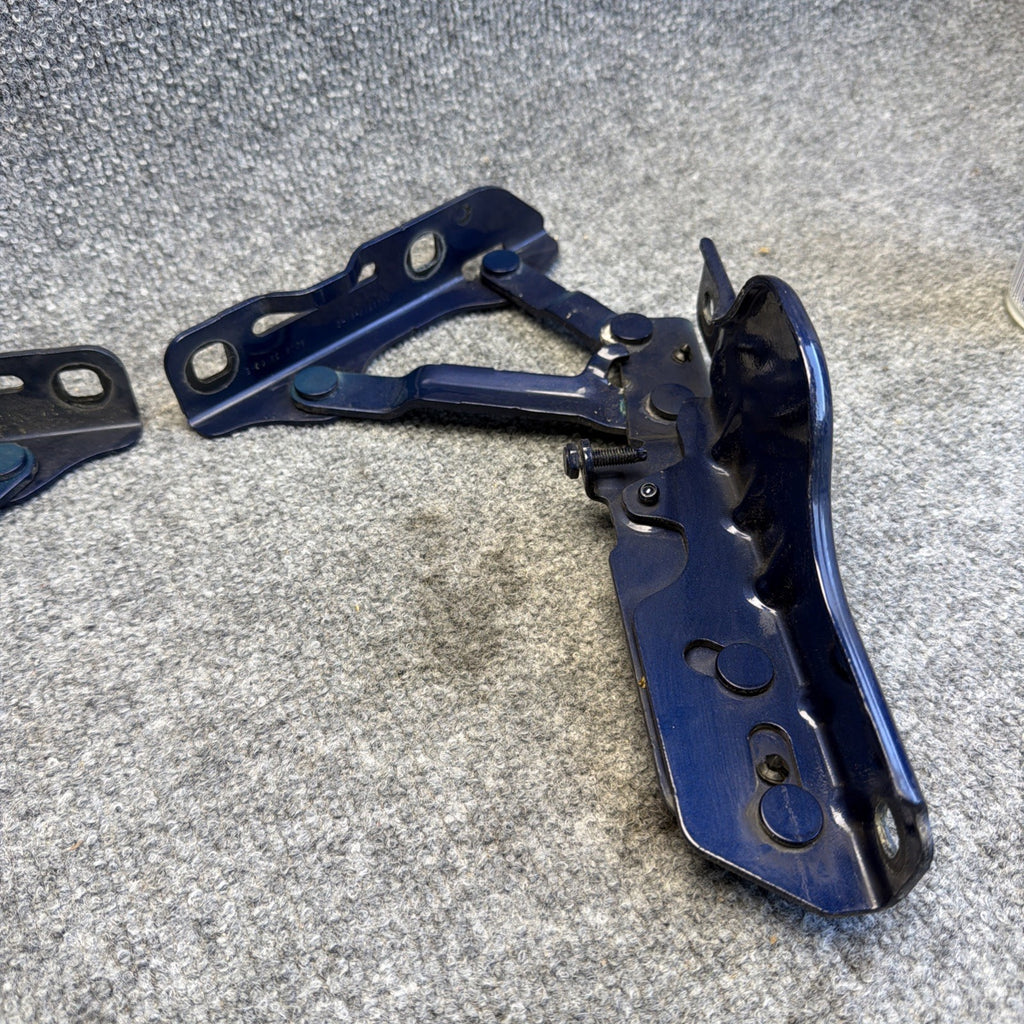 12-20 OEM Tesla Model S Front Left Right Bonnet Hood Hinge Bracket Blue SET