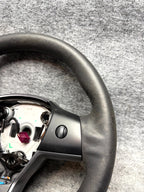 ♦️17-23 TESLA MODEL 3 STEERING WHEEL LEATHER W/ CONTROL SWITCH OEM, 1490214-00-B