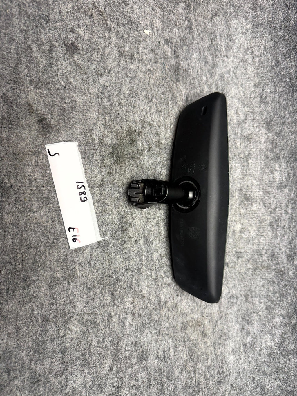 ♦️12-20 TESLA MODEL S FRONT WINDSHIELD INTERIOR REAR VIEW MIRROR OEM, 102894800A
