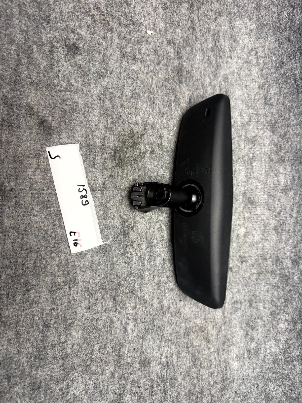 ♦️12-20 TESLA MODEL S FRONT WINDSHIELD INTERIOR REAR VIEW MIRROR OEM, 102894800A