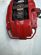 ♦️12-20 TESLA MODEL S REAR LEFT SIDE BRAKE CALIPER BREMBO RED OEM,  6006434-01-C