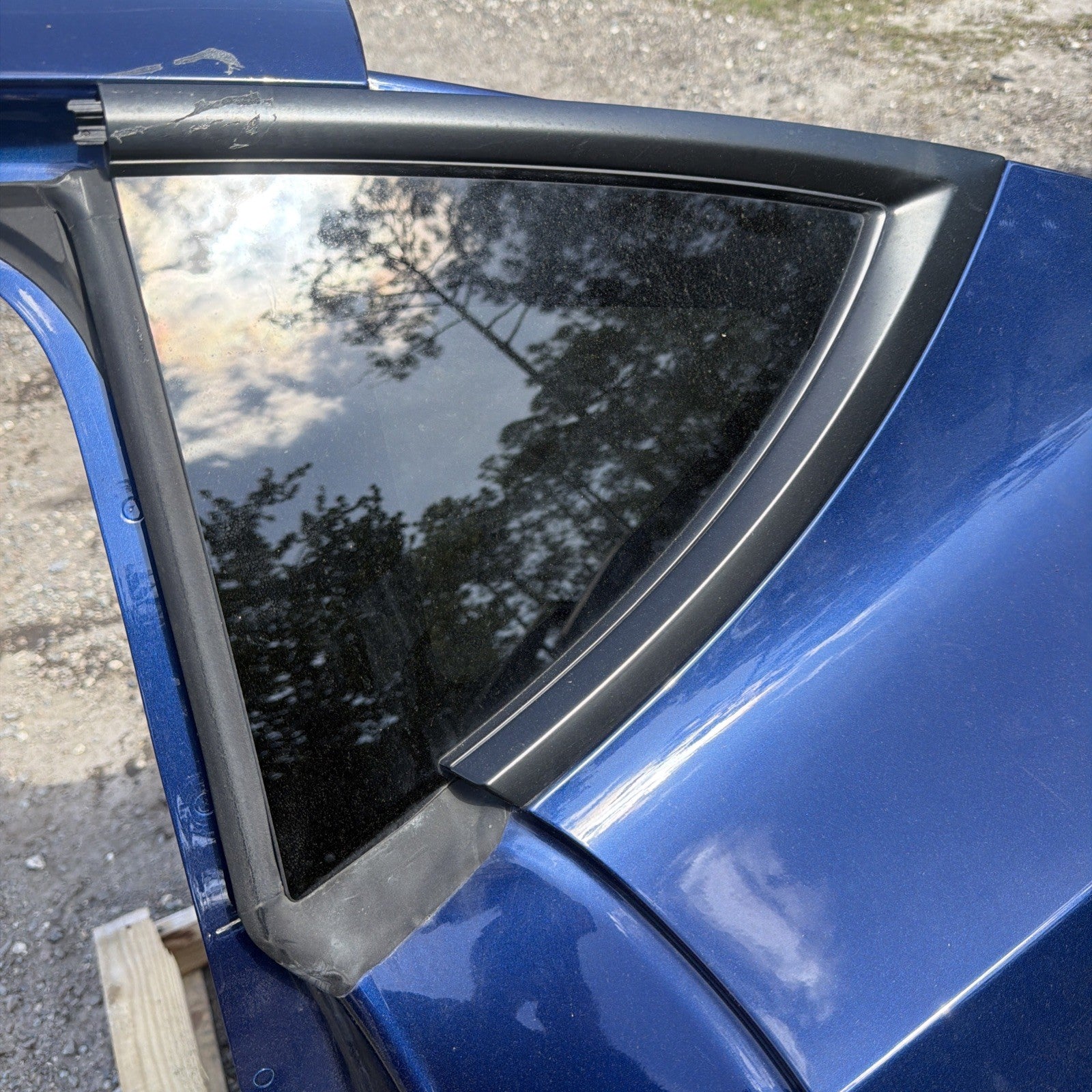 2020-2024 Tesla Model Y Rear Left Quarter Panel Structural Cutout LH BLUE