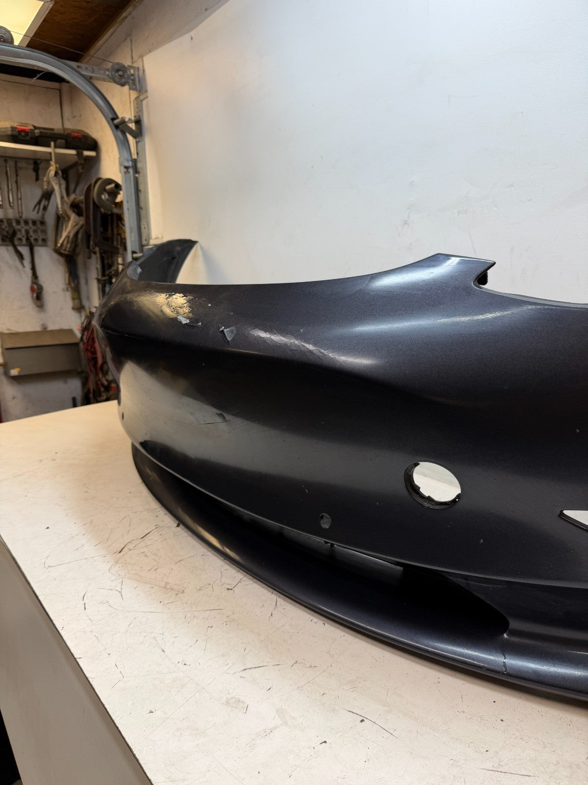 2017-2023 Tesla Model 3 Front Bumper Cover Panel w/o Park Sensor Hole Assembly
