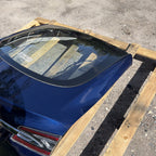 12-20 Tesla Model S Rear Trunk Lid Hatch Tail Lights Blue OEM