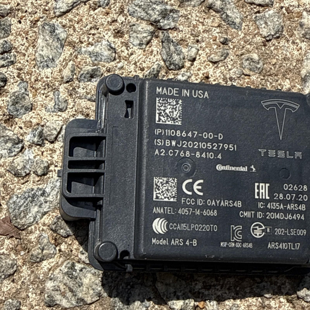♦️2017 – 2023 TESLA MODEL 3 FRONT DISTANCE RADAR SENSOR MODULE OEM, 1108647-00-D