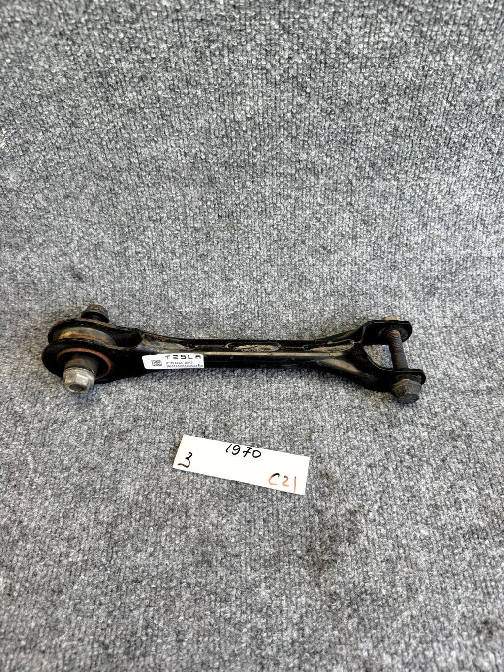 2017 – 2023 TESLA MODEL 3 REAR LEFT OR RIGHT UPPER CONTROL ARM OEM, 1044427-00-C
