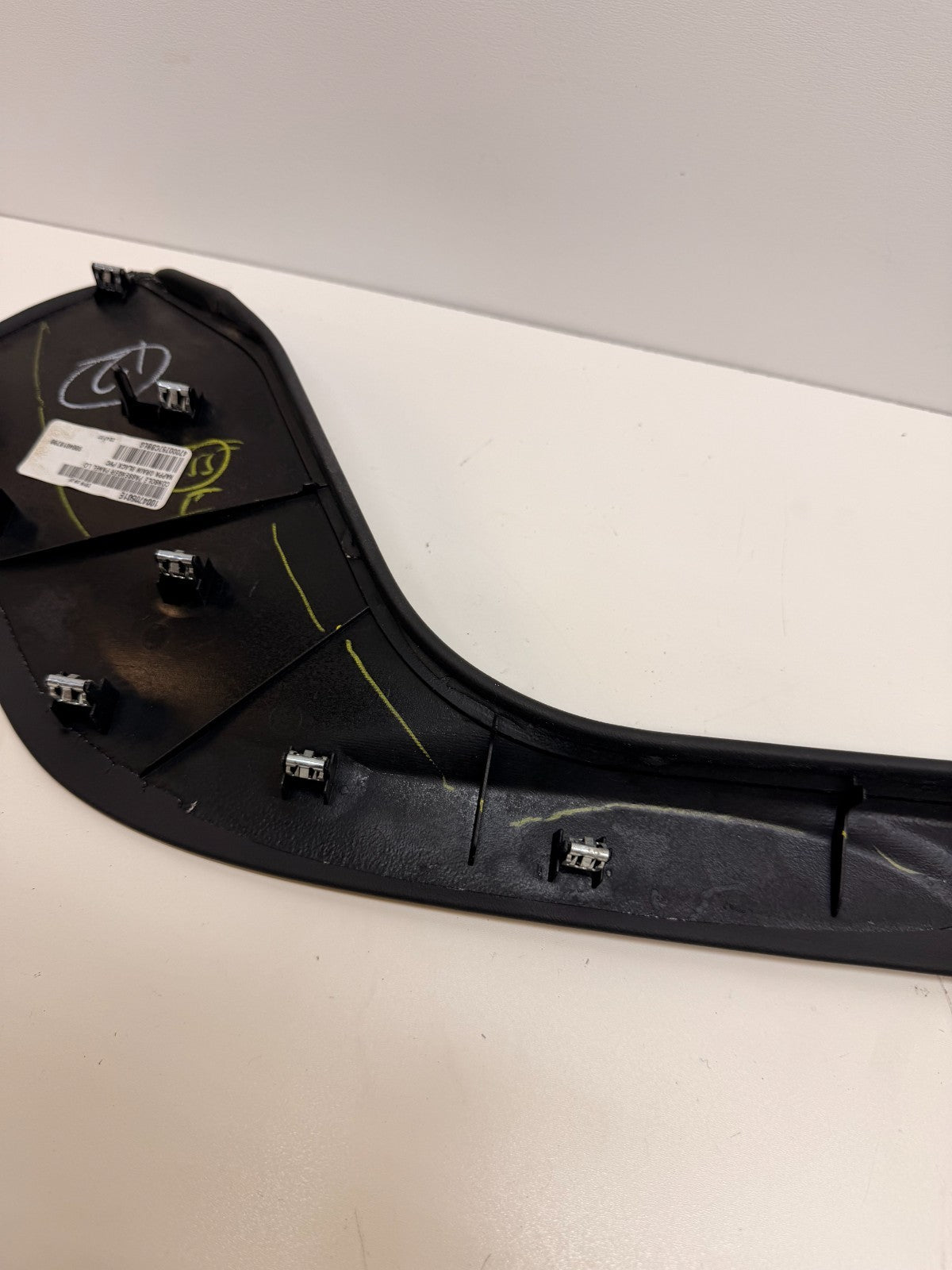 12-20 Tesla Model S Right Center Console Trim Cover Wrapped Panel 1004705-01-E